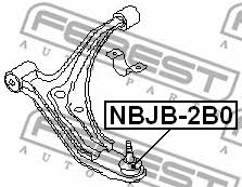 Ball joint boot Febest NBJB-2B0