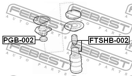 Febest Bellow and bump for 1 shock absorber – price [object Object] PLN