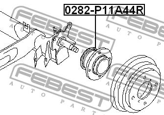Febest Wheel hub – price 188 PLN