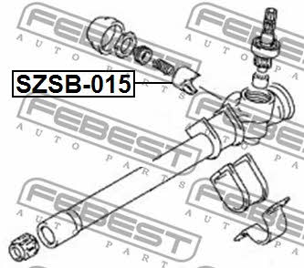 Steering rack repair kit Febest SZSB-015