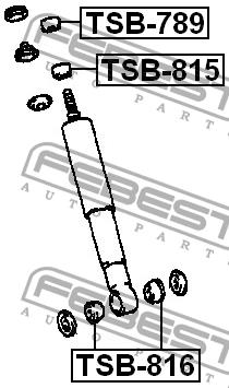 Febest Shock absorber bushing – price 12 PLN