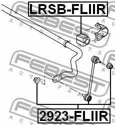 Rear stabilizer bush Febest LRSB-FLIIR