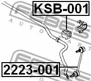 Rear stabilizer bush Febest KSB-001