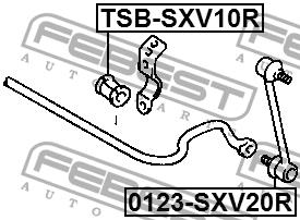 Rear stabilizer bush Febest TSB-SXV10R