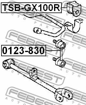 Febest Rear anti roll bar bush – price [object Object] PLN
