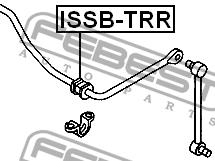 Rear anti roll bar bush Febest ISSB-TRR