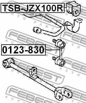 Febest Rear anti roll bar bush – price [object Object] PLN