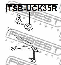 Febest Rear anti roll bar bush – price [object Object] PLN