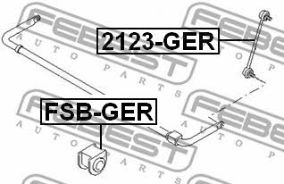 Febest Rear anti roll bar bush – price [object Object] PLN