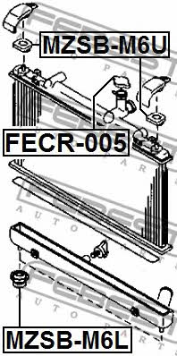 Febest Radiator hub – price [object Object] PLN