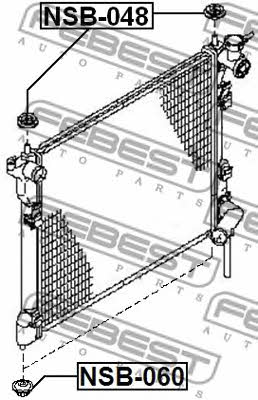 Febest Radiator hub – price 13 PLN