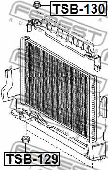 Febest Radiator hub – price 10 PLN
