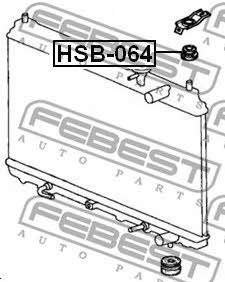 Febest Radiator hub – price 13 PLN