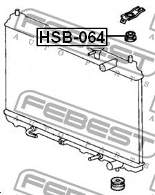 Radiator hub Febest HSB-064