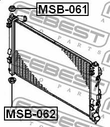 Radiator hub Febest MSB-061