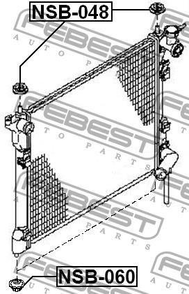 Radiator hub Febest NSB-048