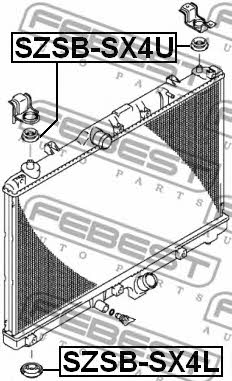 Febest Radiator hub – price [object Object] PLN