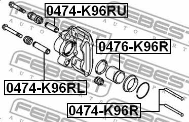 Febest Caliper slide pin – price 15 PLN