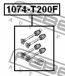 Caliper slide pin Febest 1074-T200F