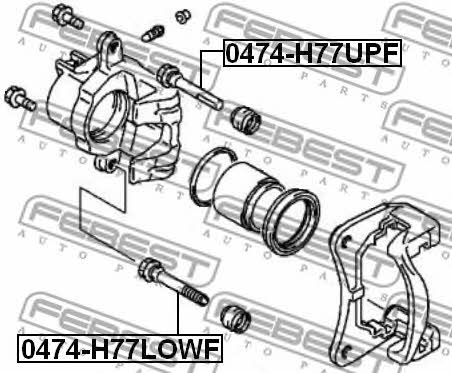 Febest Caliper slide pin – price 13 PLN