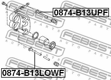 Febest Caliper slide pin – price 16 PLN