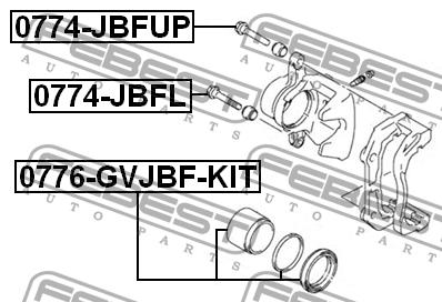 Febest Caliper slide pin – price 13 PLN