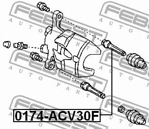 Febest Caliper slide pin – price 15 PLN