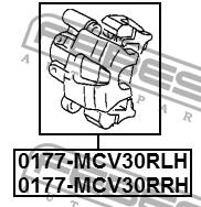 Febest Brake caliper rear left – price [object Object] PLN