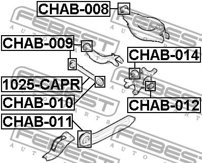 Traction rear transverse Febest 1025-CAPR