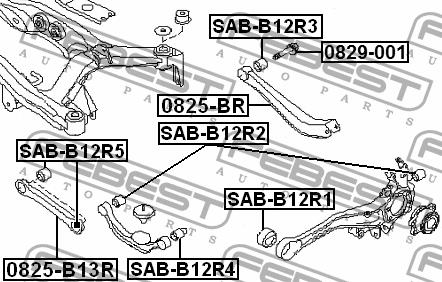 Febest Traction rear transverse – price 149 PLN