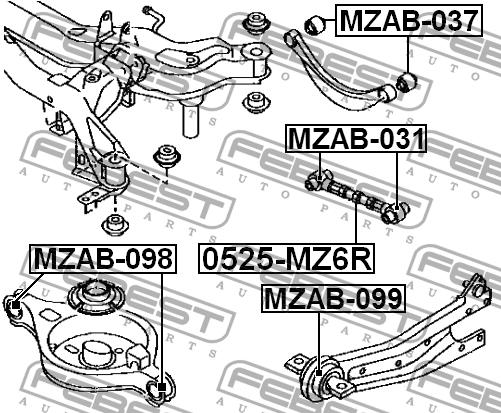 Febest Track Control Arm – price 103 PLN
