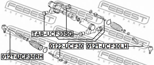 Febest Inner Tie Rod – price 63 PLN