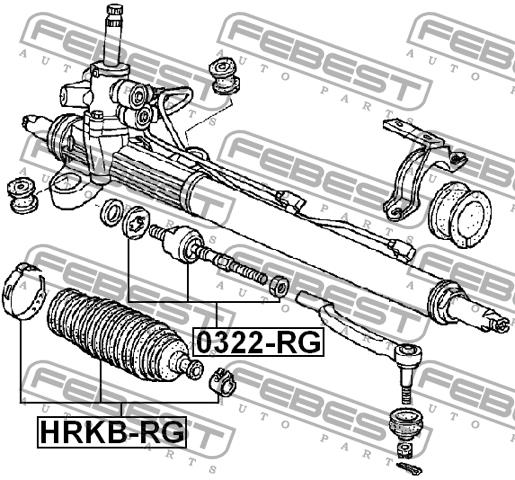 Febest Steering rack boot – price 35 PLN