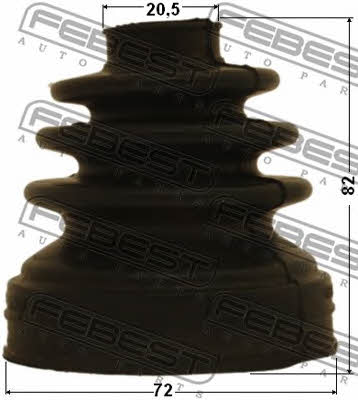 Febest CV joint boot inner – price [object Object] PLN
