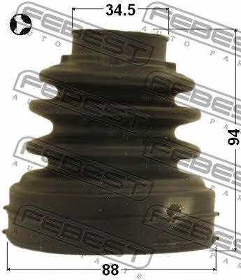 Febest CV joint boot inner – price 90 PLN