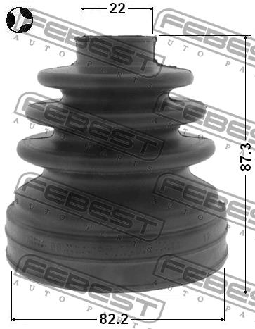 Febest CV joint boot inner – price 56 PLN