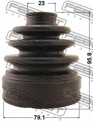 Febest CV joint boot inner – price 68 PLN