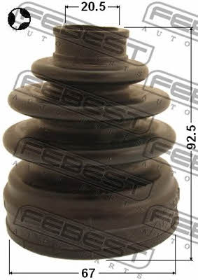 Febest CV joint boot inner – price 46 PLN