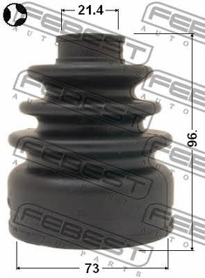 CV joint boot inner Febest 0215-J1016