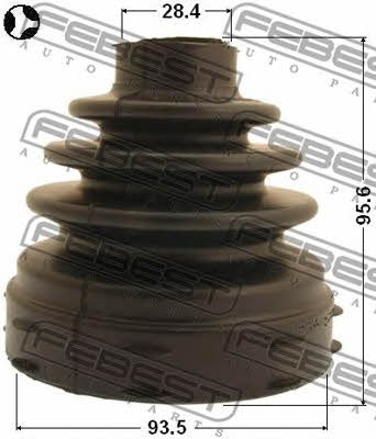 Febest CV joint boot inner – price 66 PLN