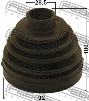 CV joint boot inner Febest 0215-R51R