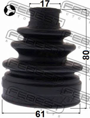 Febest CV joint boot inner – price 57 PLN