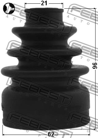 Febest CV joint boot inner – price 64 PLN