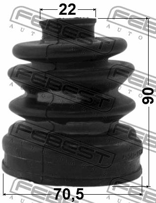 Febest CV joint boot inner – price 90 PLN