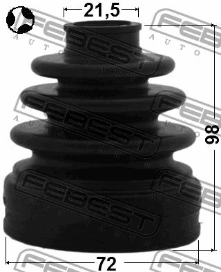 Febest CV joint boot inner – price 58 PLN