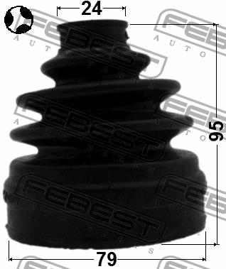 Febest CV joint boot inner – price 62 PLN