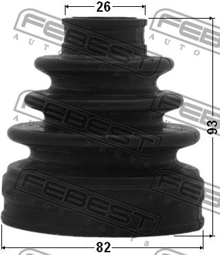 Febest CV joint boot inner – price 100 PLN
