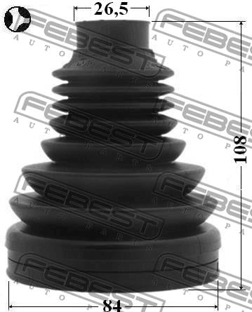 CV joint boot inner Febest 2315-TATT