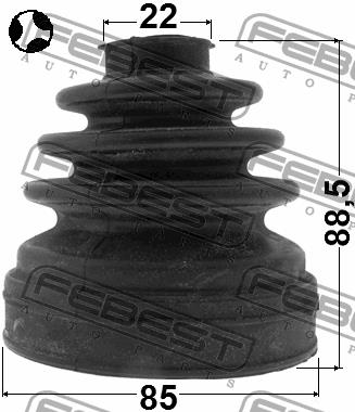 Febest CV joint boot inner – price 99 PLN