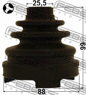 Febest CV joint boot inner – price 87 PLN